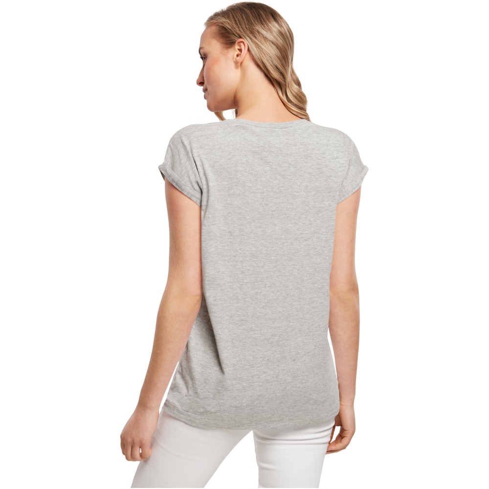 Mister Tee - One Line Extended Shoulder Damen TShirt - Grau